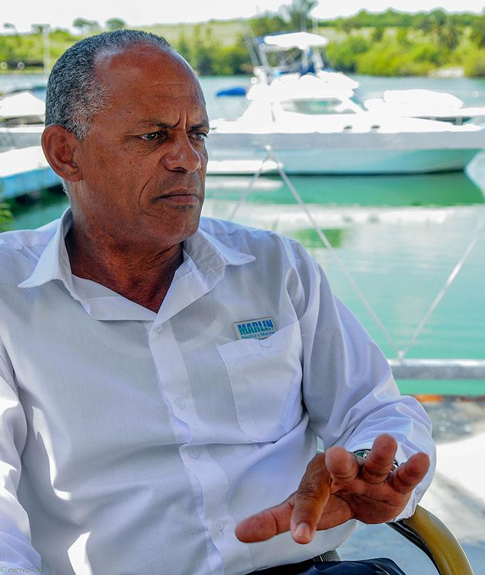 O diretor da marinha náutica Marlin Tarará, Ramón Jiménez Romero, destacou o desvelo dos trabalhadores pelo cuidado do meio ambiente.