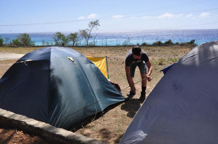 A vida em campanha faz parte do périplo dos teatristas.